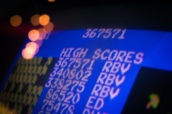 tv showing high scores